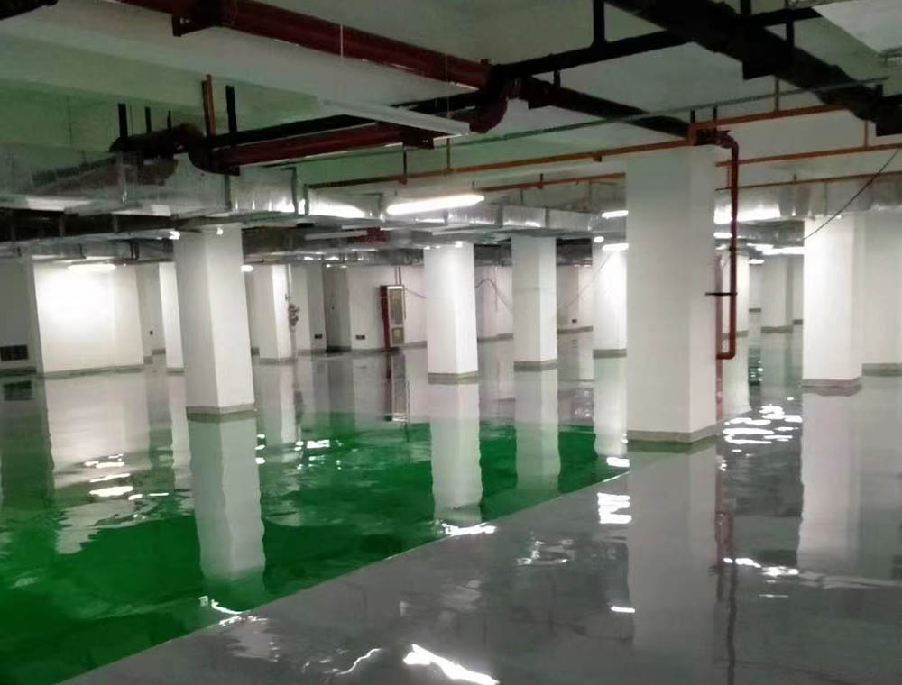 广州碧桂园云顶车库地坪漆施工项目